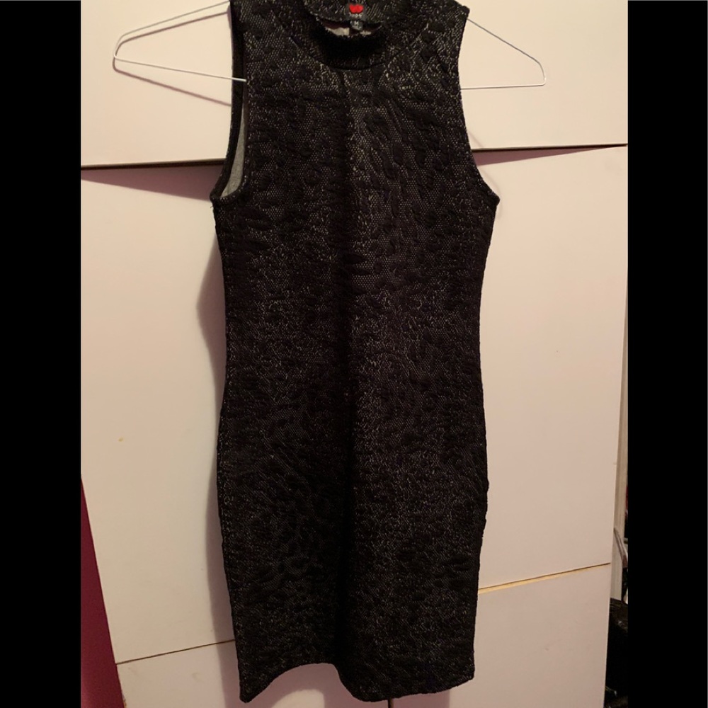 Tight black dress